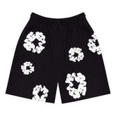 Denim Tears The Cotton Wreath Shorts Black