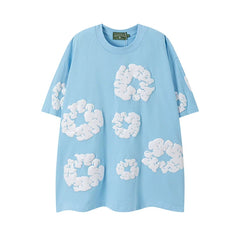 Denim Tears Casual Kapok Tee Light blue